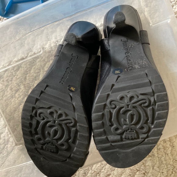 Juicy Couture black bootie heels - size 7M - Picture 3 of 6